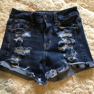 AEO 360 Super Stretch Hi-Rise Shortie Shorts